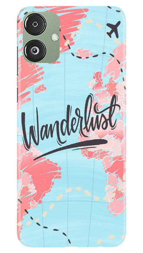 Wonderlust Travel Mobile Back Case for Samsung Galaxy F14 5G (Design - 192) Wonderlust Travel Case for Samsung Galaxy F14 5G (Design No. 192)