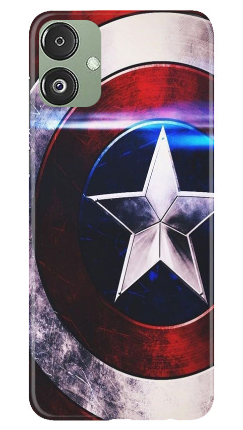 Captain America Shield Mobile Back Case for Samsung Galaxy F14 5G (Design - 219) Captain America Shield Case for Samsung Galaxy F14 5G (Design No. 219)