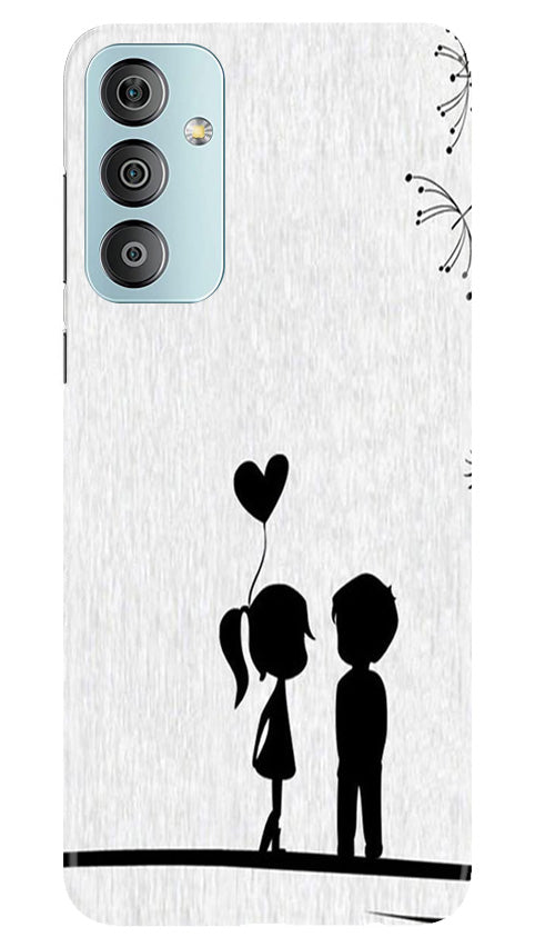 Cute Kid Couple Mobile Back Case for Samsung Galaxy F23 5G (Design - 252) Cute Kid Couple Case for Samsung Galaxy F23 5G (Design No. 252)