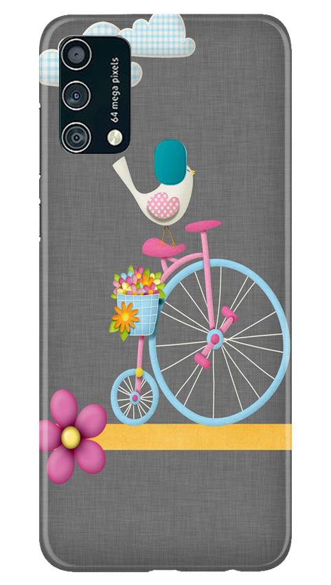 Sparron with cycle Mobile Back Case for Samsung Galaxy F41 (Design - 34) Sparron with cycle Case for Samsung Galaxy F41