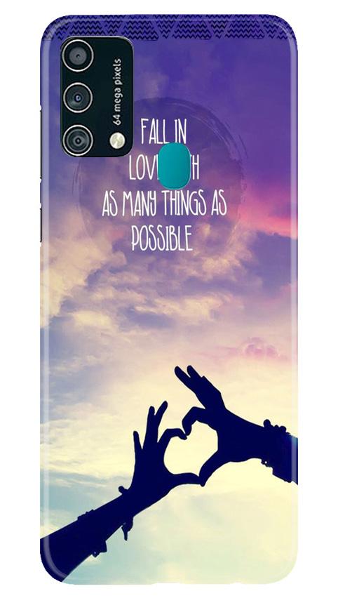 Fall in love Mobile Back Case for Samsung Galaxy F41 (Design - 50) Fall in love Case for Samsung Galaxy F41