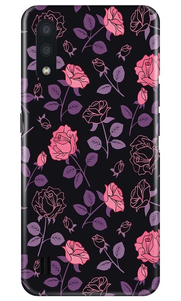 Rose Black Background Mobile Back Case for Samsung Galaxy M01 (Design - 27) Rose Black Background Case for Samsung Galaxy M01