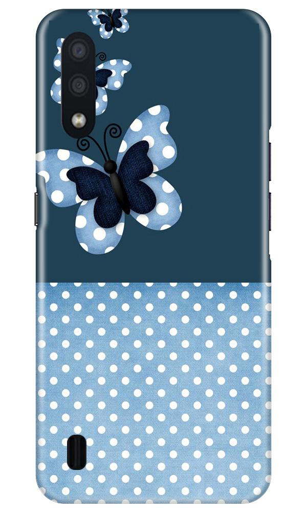 White dots Butterfly Mobile Back Case for Samsung Galaxy M01 (Design - 31) White dots Butterfly Case for Samsung Galaxy M01