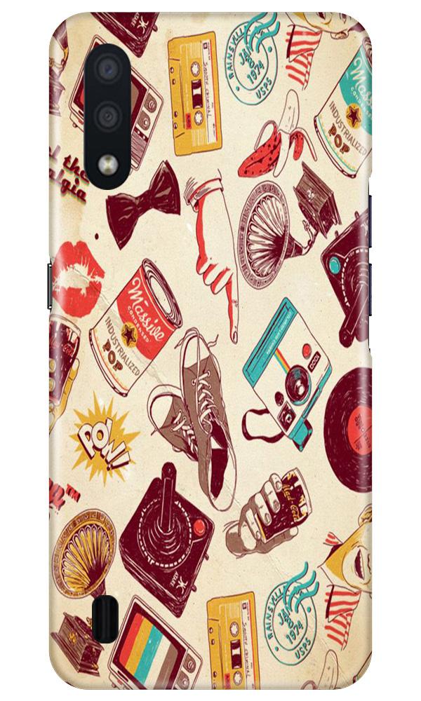 Vintage Mobile Back Case for Samsung Galaxy M01 (Design - 35) Vintage Case for Samsung Galaxy M01