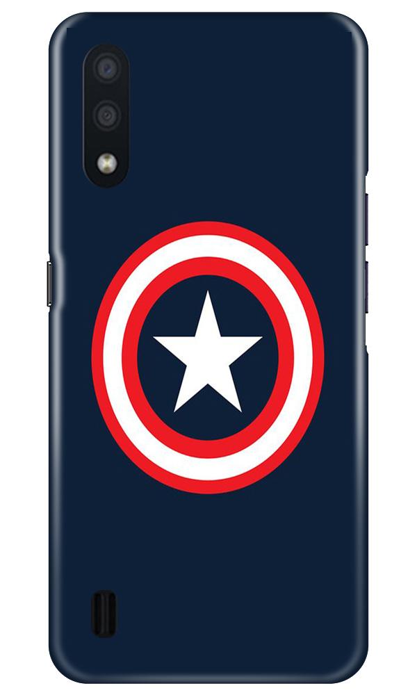 Captain America Mobile Back Case for Samsung Galaxy M01 (Design - 42) Captain America Case for Samsung Galaxy M01