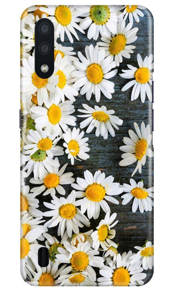 White flowers2 Mobile Back Case for Samsung Galaxy M01 (Design - 62) White flowers2 Case for Samsung Galaxy M01