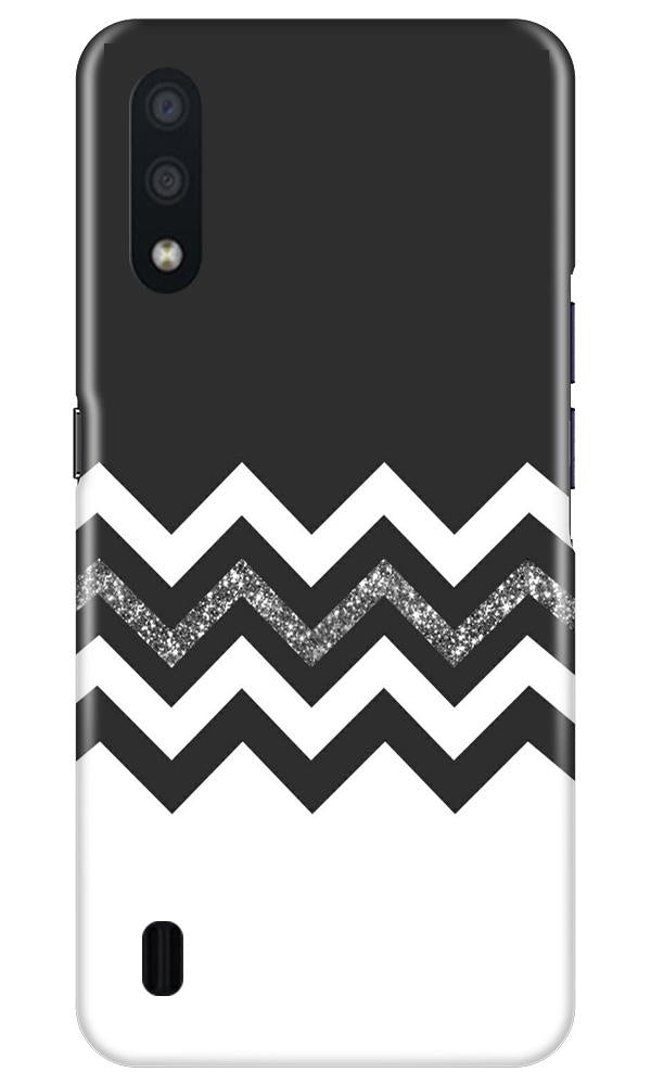 Black white Pattern2Mobile Back Case for Samsung Galaxy M01 (Design - 83) Black white Pattern2Case for Samsung Galaxy M01