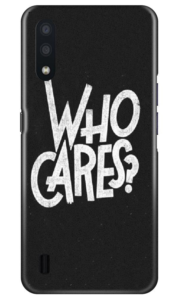 Who Cares Mobile Back Case for Samsung Galaxy M01 (Design - 94) Who Cares Case for Samsung Galaxy M01