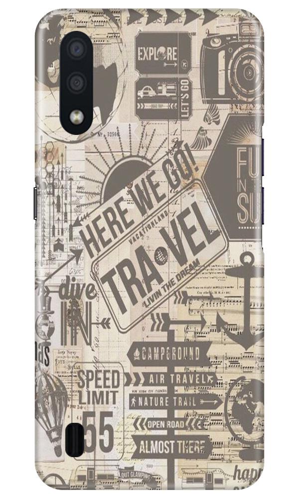 Travel Mobile Back Case for Samsung Galaxy M01 (Design - 104) Travel Case for Samsung Galaxy M01 (Design - 104)