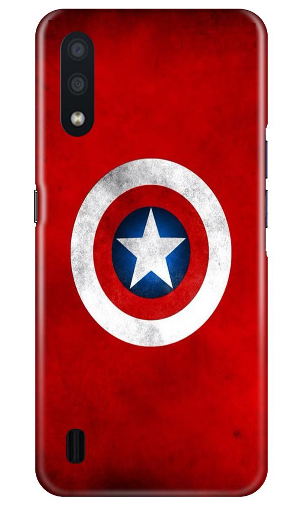 Captain America Mobile Back Case for Samsung Galaxy M01 (Design - 249) Captain America Case for Samsung Galaxy M01 (Design No. 249)