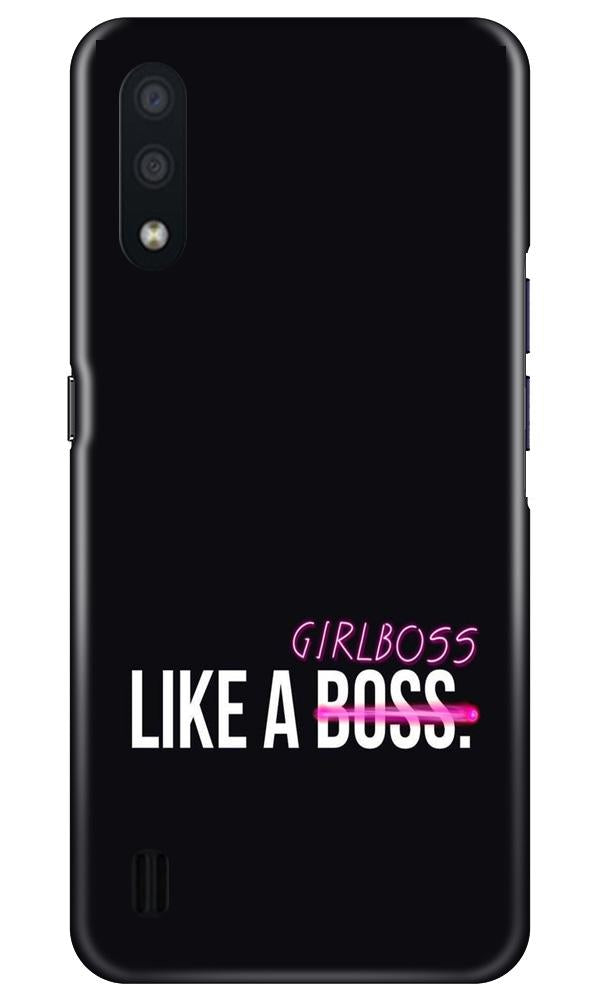 Like a Girl Boss Mobile Back Case for Samsung Galaxy M01 (Design - 265) Like a Girl Boss Case for Samsung Galaxy M01 (Design No. 265)