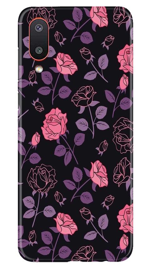 Rose Pattern Mobile Back Case for Samsung Galaxy M02 (Design - 2) Rose Pattern Case for Samsung Galaxy M02