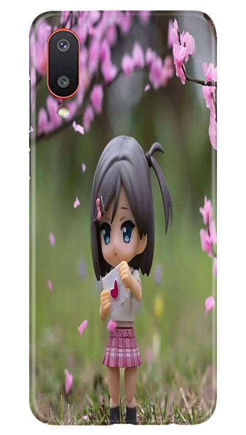 Cute Girl Mobile Back Case for Samsung Galaxy M02 (Design - 92) Cute Girl Case for Samsung Galaxy M02