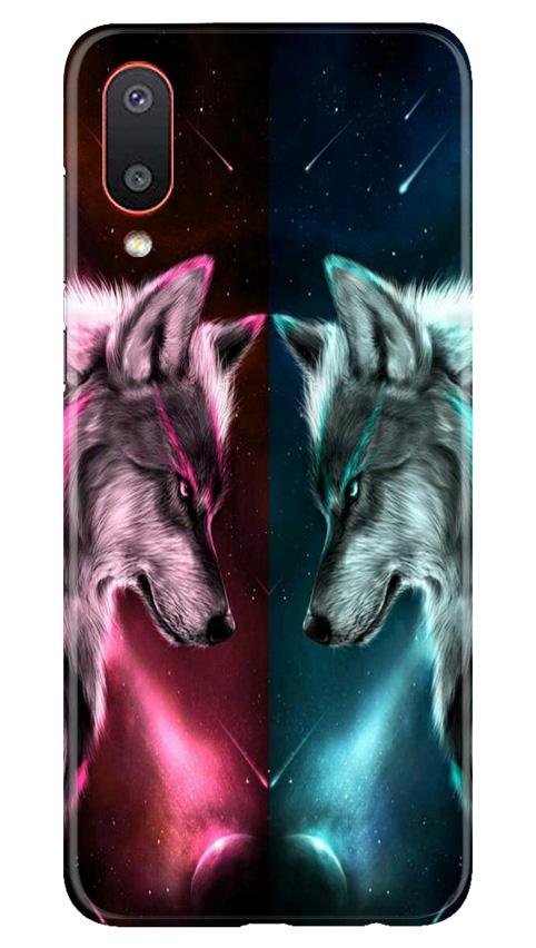 Wolf fight Mobile Back Case for Samsung Galaxy M02 (Design - 221) Wolf fight Case for Samsung Galaxy M02 (Design No. 221)