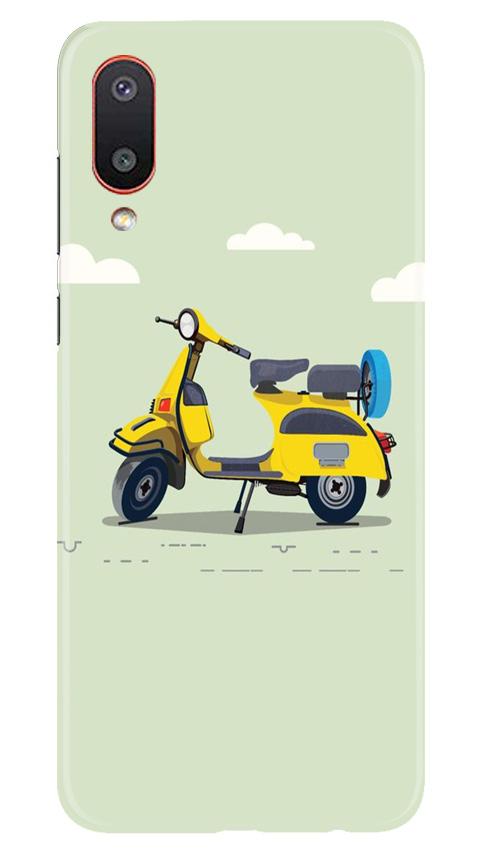 Vintage Scooter Mobile Back Case for Samsung Galaxy M02 (Design - 260) Vintage Scooter Case for Samsung Galaxy M02 (Design No. 260)