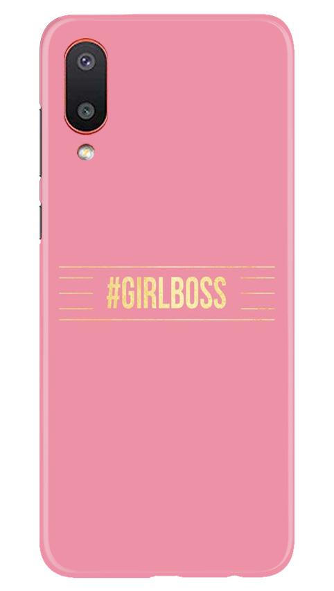 Girl Boss Pink Mobile Back Case for Samsung Galaxy M02 (Design - 263) Girl Boss Pink Case for Samsung Galaxy M02 (Design No. 263)