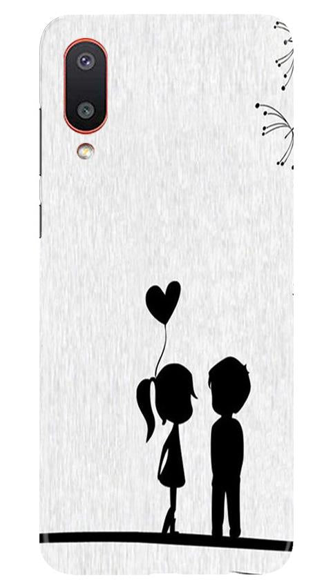 Cute Kid Couple Mobile Back Case for Samsung Galaxy M02 (Design - 283) Cute Kid Couple Case for Samsung Galaxy M02 (Design No. 283)