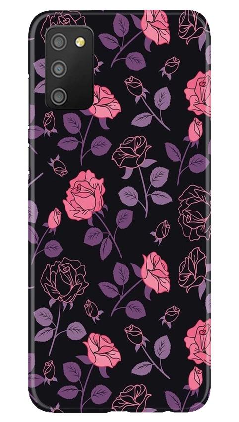 Rose Pattern Mobile Back Case for Samsung Galaxy M02s (Design - 2) Rose Pattern Case for Samsung Galaxy M02s