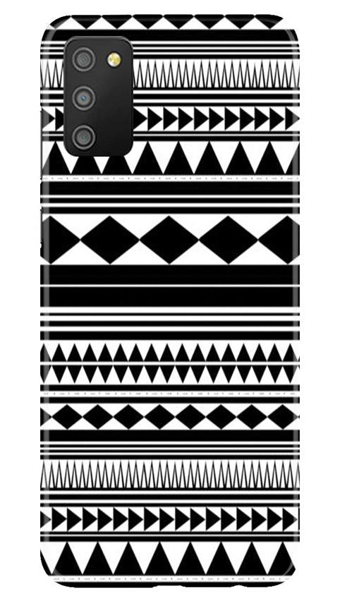 Black white Pattern Mobile Back Case for Samsung Galaxy F02s (Design - 5) Black white Pattern Case for Samsung Galaxy F02s