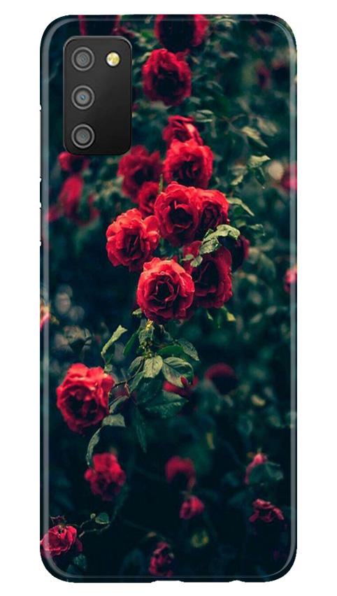 Red Rose Mobile Back Case for Samsung Galaxy F02s (Design - 66) Red Rose Case for Samsung Galaxy F02s
