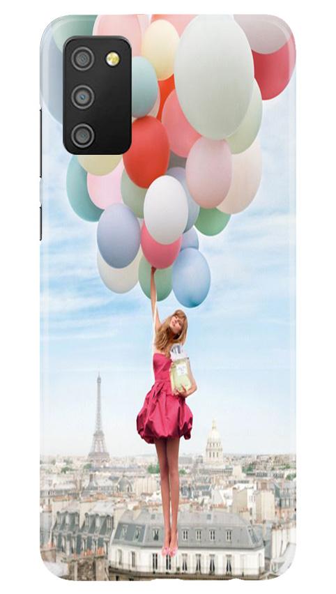 Girl with Baloon Mobile Back Case for Samsung Galaxy F02s (Design - 84) Girl with Baloon Case for Samsung Galaxy F02s