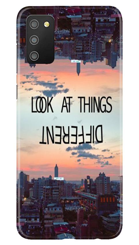 Look at things different Mobile Back Case for Samsung Galaxy F02s (Design - 99) Look at things different Case for Samsung Galaxy F02s