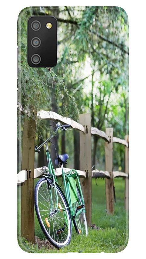 Bicycle Mobile Back Case for Samsung Galaxy M02s (Design - 208) Bicycle Case for Samsung Galaxy M02s (Design No. 208)