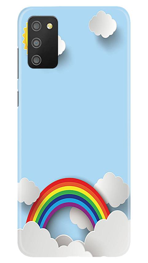 Rainbow Mobile Back Case for Samsung Galaxy M02s (Design - 225) Rainbow Case for Samsung Galaxy M02s (Design No. 225)