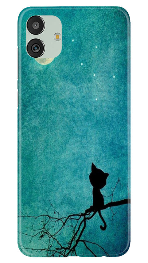 Moon cat Mobile Back Case for Samsung Galaxy M13 5G (Design - 70) Moon cat Case for Samsung Galaxy M13 5G
