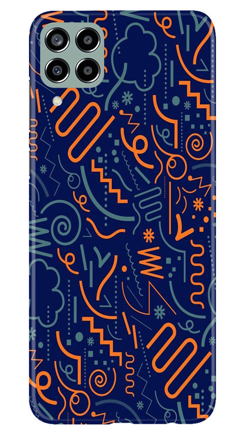 Line Art Baground Mobile Back Case for Samsung Galaxy M33 5G (Design - 26) Line Art Baground Case for Samsung Galaxy M33 5G