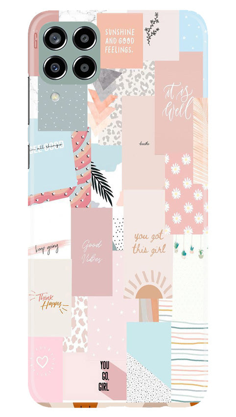 Shinny Blue Background Mobile Back Case for Samsung Galaxy M33 5G (Design - 32) Shinny Blue Background Case for Samsung Galaxy M33 5G