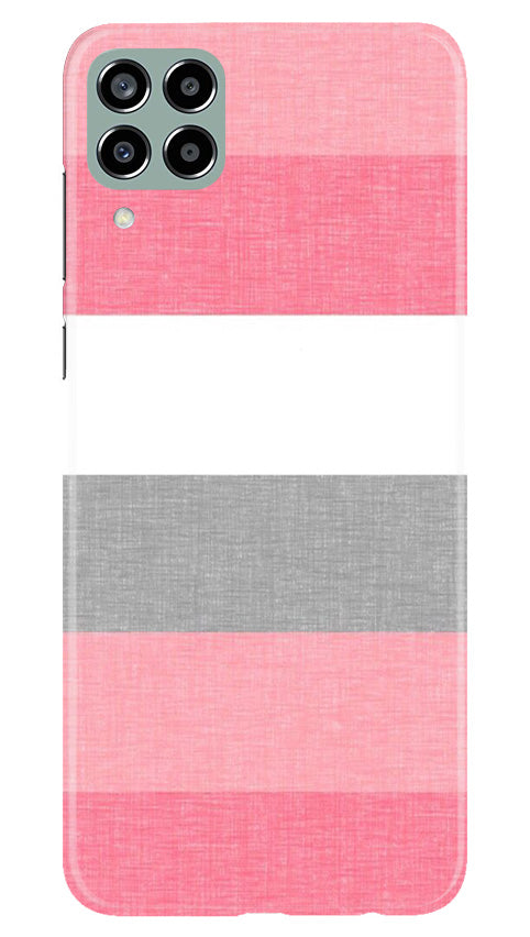 Pink white pattern Mobile Back Case for Samsung Galaxy M33 5G (Design - 55) Pink white pattern Case for Samsung Galaxy M33 5G