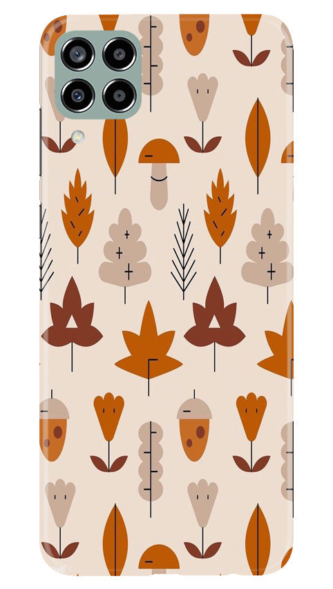 Leaf Pattern Art Mobile Back Case for Samsung Galaxy M33 5G (Design - 132) Leaf Pattern Art Case for Samsung Galaxy M33 5G (Design - 132)