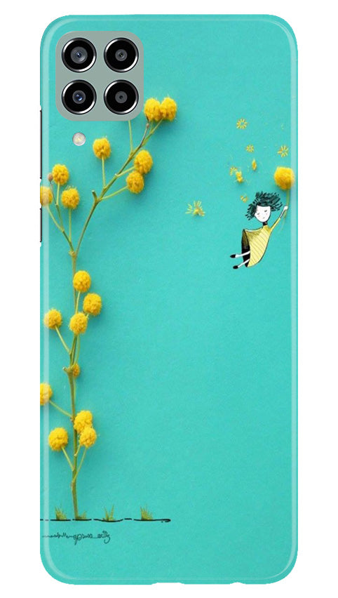 Flowers Girl Mobile Back Case for Samsung Galaxy M33 5G (Design - 185) Flowers Girl Case for Samsung Galaxy M33 5G (Design No. 185)
