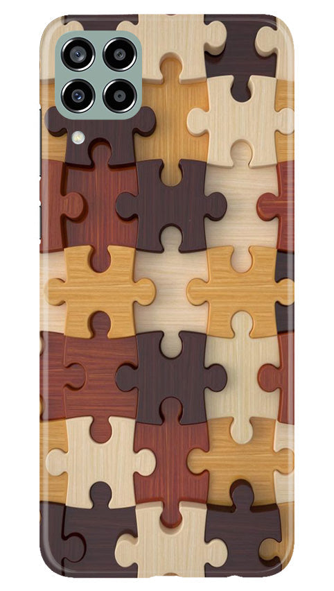 Puzzle Pattern Mobile Back Case for Samsung Galaxy M33 5G (Design - 186) Puzzle Pattern Case for Samsung Galaxy M33 5G (Design No. 186)