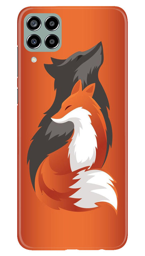 Wolf Mobile Back Case for Samsung Galaxy M33 5G (Design - 193) Wolf Case for Samsung Galaxy M33 5G (Design No. 193)