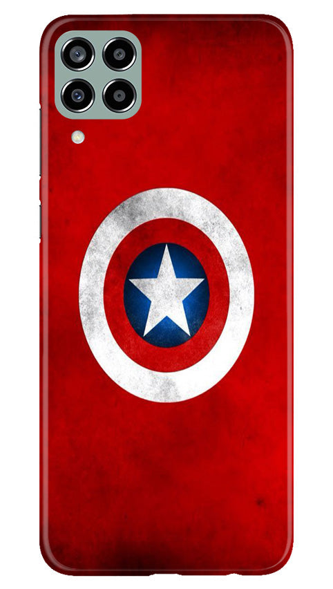 Captain America Mobile Back Case for Samsung Galaxy M33 5G (Design - 249) Captain America Case for Samsung Galaxy M33 5G (Design No. 218)