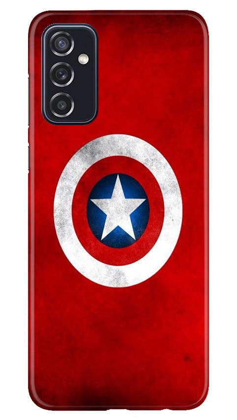 Captain America Mobile Back Case for Samsung Galaxy M52 5G (Design - 249) Captain America Case for Samsung Galaxy M52 5G (Design No. 249)