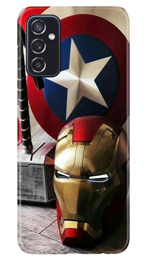 Ironman Captain America Mobile Back Case for Samsung Galaxy M52 5G (Design - 254) Ironman Captain America Case for Samsung Galaxy M52 5G (Design No. 254)