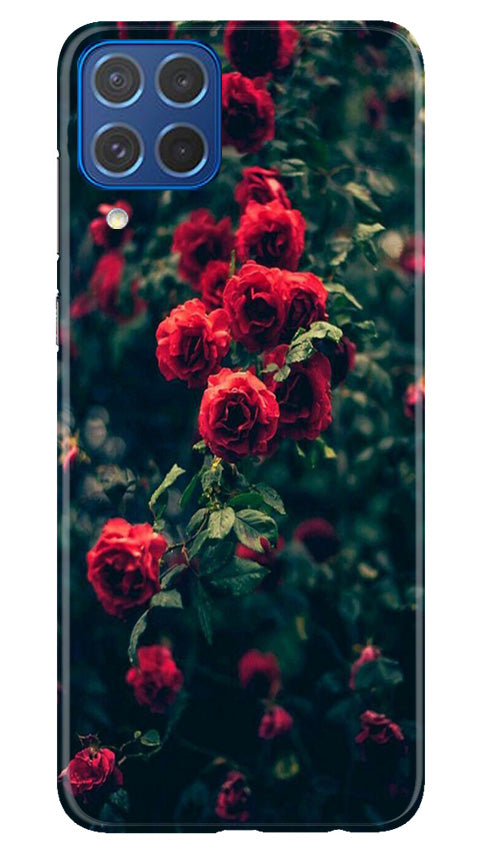 Red Rose Mobile Back Case for Samsung Galaxy M62 (Design - 66) Red Rose Case for Samsung Galaxy M62