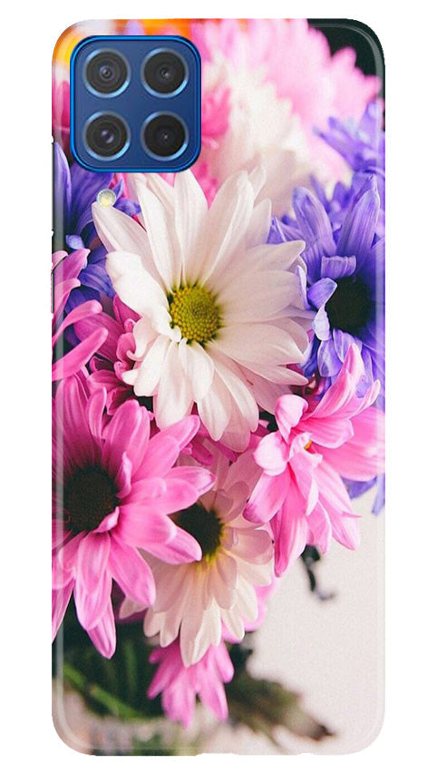 Coloful Daisy Mobile Back Case for Samsung Galaxy M62 (Design - 73) Coloful Daisy Case for Samsung Galaxy M62