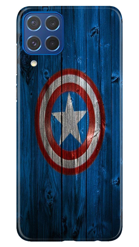 Captain America Superhero Mobile Back Case for Samsung Galaxy M62 (Design - 118) Captain America Superhero Case for Samsung Galaxy M62 (Design - 118)