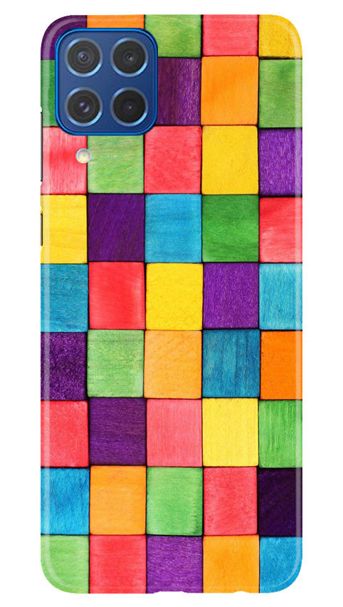 Colorful Square Mobile Back Case for Samsung Galaxy M62 (Design - 187) Colorful Square Case for Samsung Galaxy M62 (Design No. 187)
