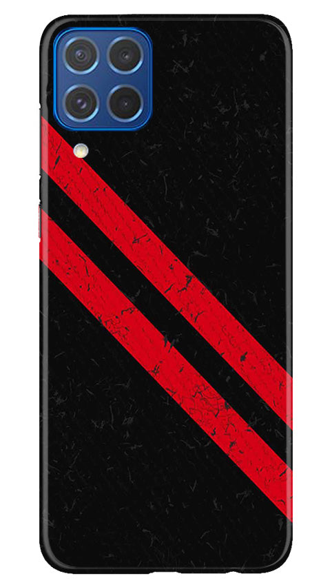Black Red Pattern Mobile Back Case for Samsung Galaxy M62 (Design - 332) Black Red Pattern Mobile Back Case for Samsung Galaxy M62 (Design - 332)