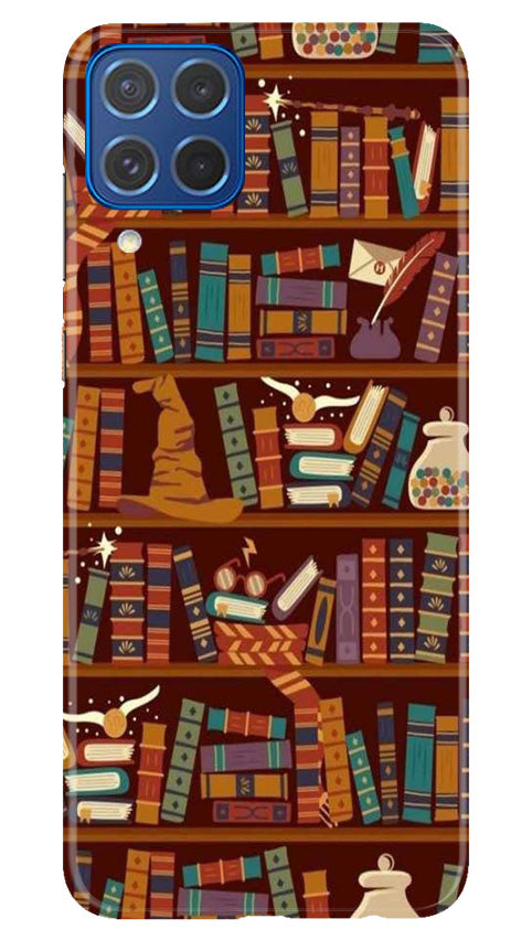Book Shelf Mobile Back Case for Samsung Galaxy M62 (Design - 348)
