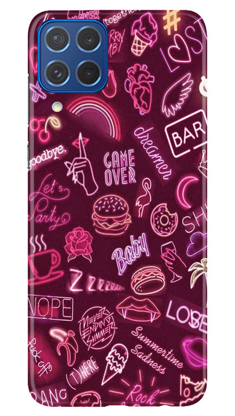 Party Theme Mobile Back Case for Samsung Galaxy M62 (Design - 350) Party Theme Mobile Back Case for Samsung Galaxy M62 (Design - 350)