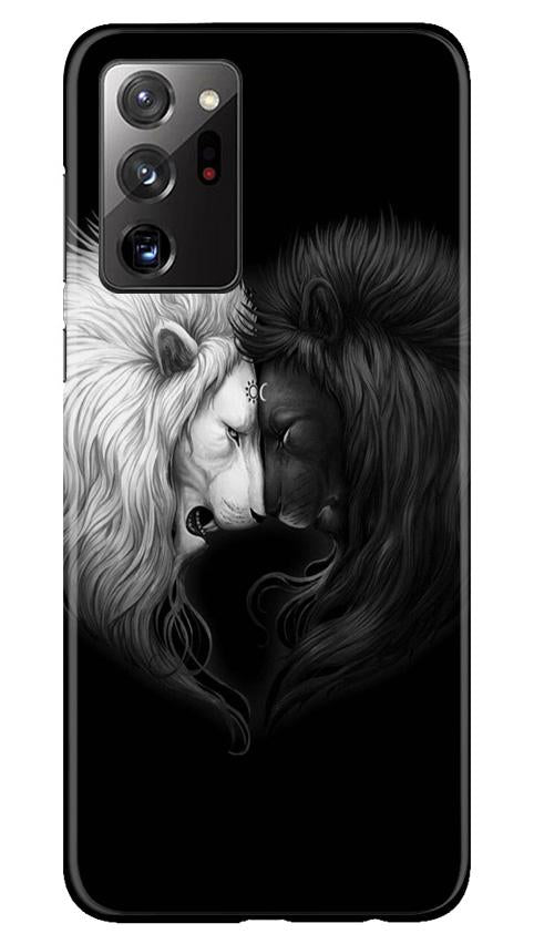 Dark White Lion Mobile Back Case for Samsung Galaxy Note 20 (Design - 140) Dark White Lion Case for Samsung Galaxy Note 20 (Design - 140)