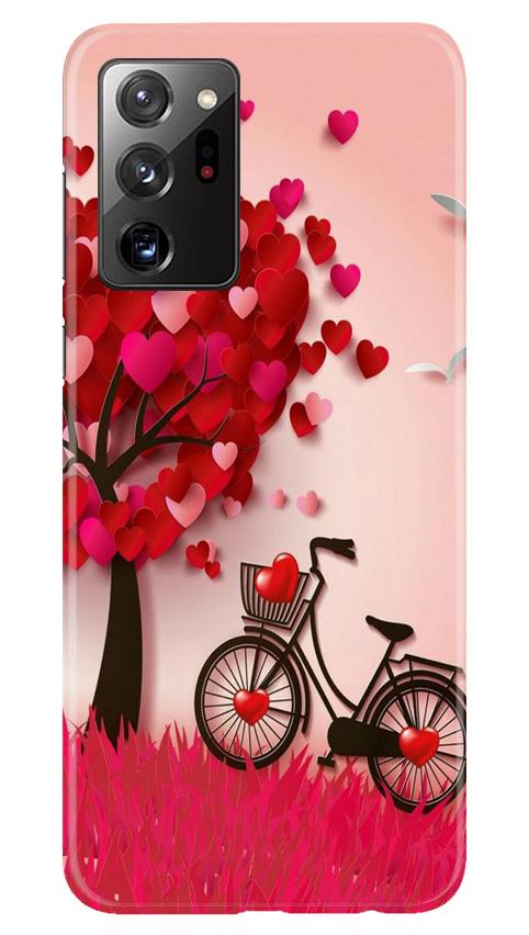 Red Heart Cycle Mobile Back Case for Samsung Galaxy Note 20 Ultra (Design - 222) Red Heart Cycle Case for Samsung Galaxy Note 20 Ultra (Design No. 222)