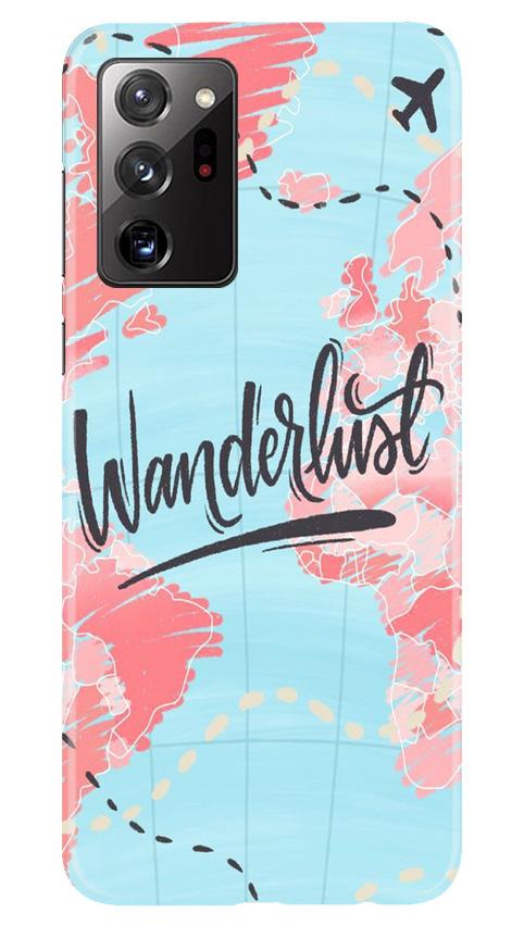 Wonderlust Travel Mobile Back Case for Samsung Galaxy Note 20 (Design - 223) Wonderlust Travel Case for Samsung Galaxy Note 20 (Design No. 223)