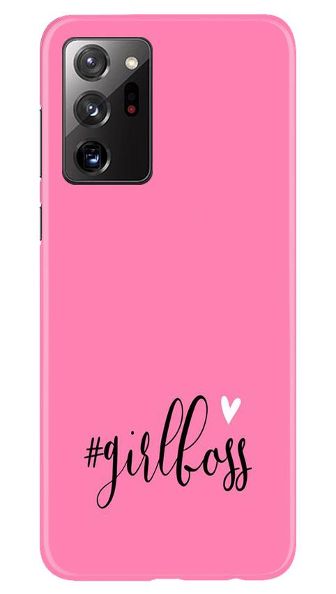Girl Boss Pink Mobile Back Case for Samsung Galaxy Note 20 (Design - 269) Girl Boss Pink Case for Samsung Galaxy Note 20 (Design No. 269)